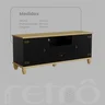 linha retro black rack med